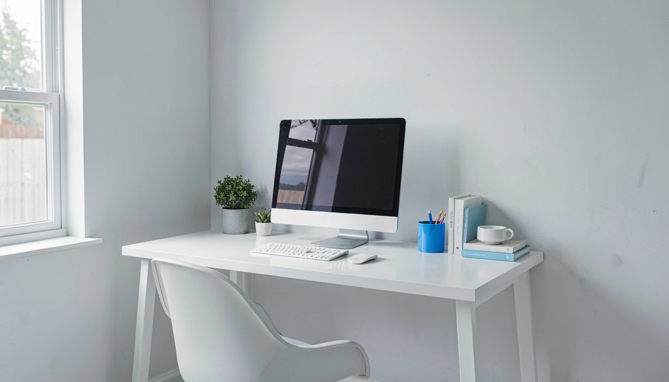 How to Organize Your Home Office Desk for Productivity, in a quiet corner of the room