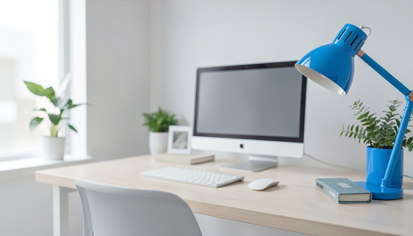 How to Reduce Echo and Reverberation in a Home Office, close detail, soft focus background