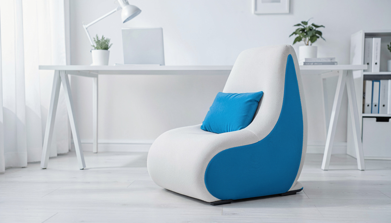 How to Transition from an Office Chair to a Kneeling Chair, close detail, soft focus background