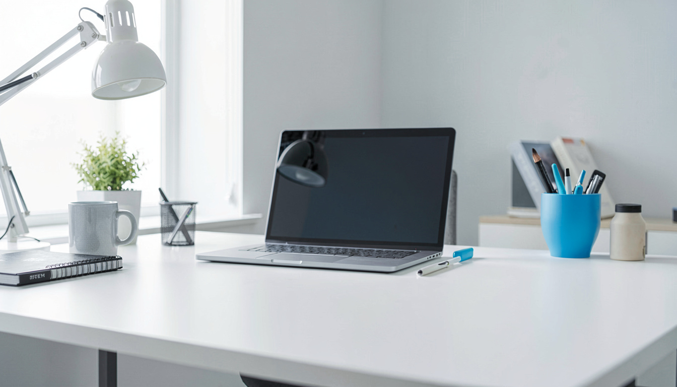 How to Stop Foot and Leg Pain When Standing at a Desk, close detail, soft focus background