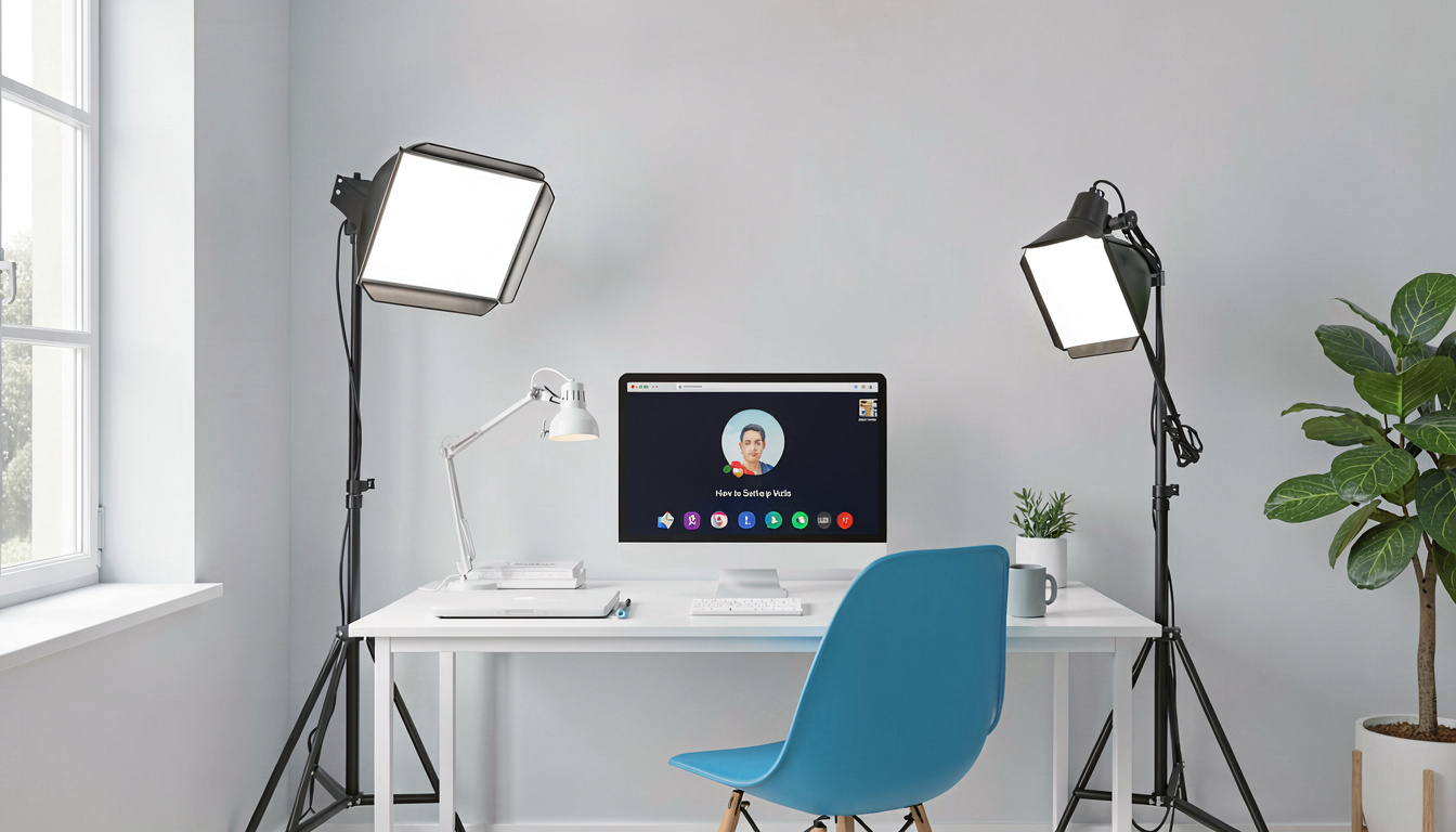 How to Set Up Studio Lighting for Home Office Video Calls