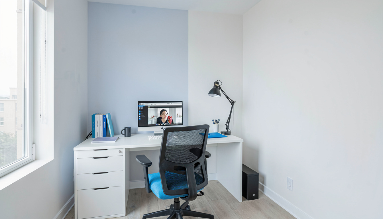 How to Set Up Studio Lighting for Home Office Video Calls, in a quiet corner of the room